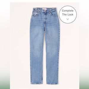 Curve Love High Rise 90s Straight Jeans - size 32R